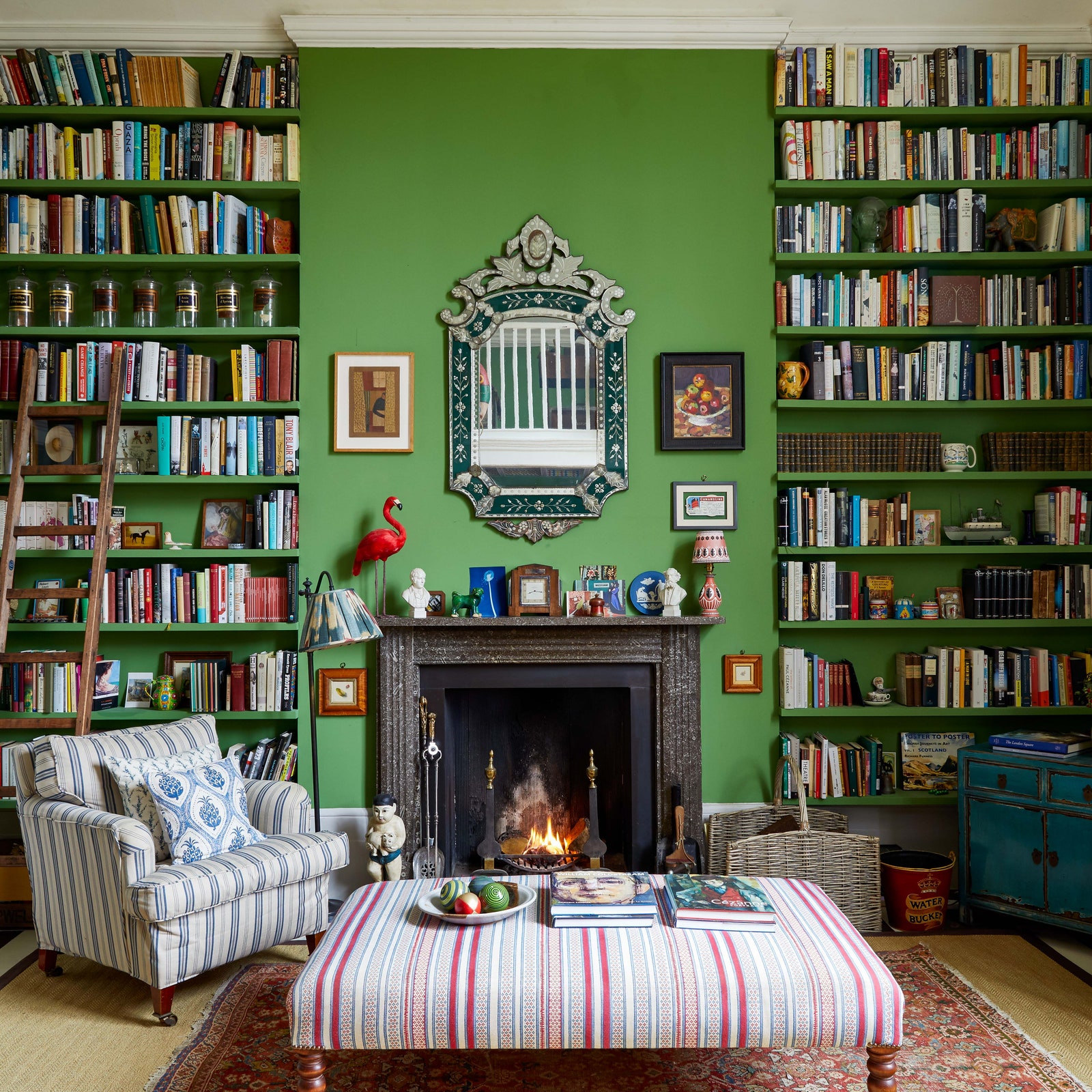 The eclectic, colourful London house of a novelist and lifelong collector