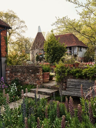 Image may contain Architecture Building Cottage House Housing Garden Nature Outdoors Jar Plant and Planter