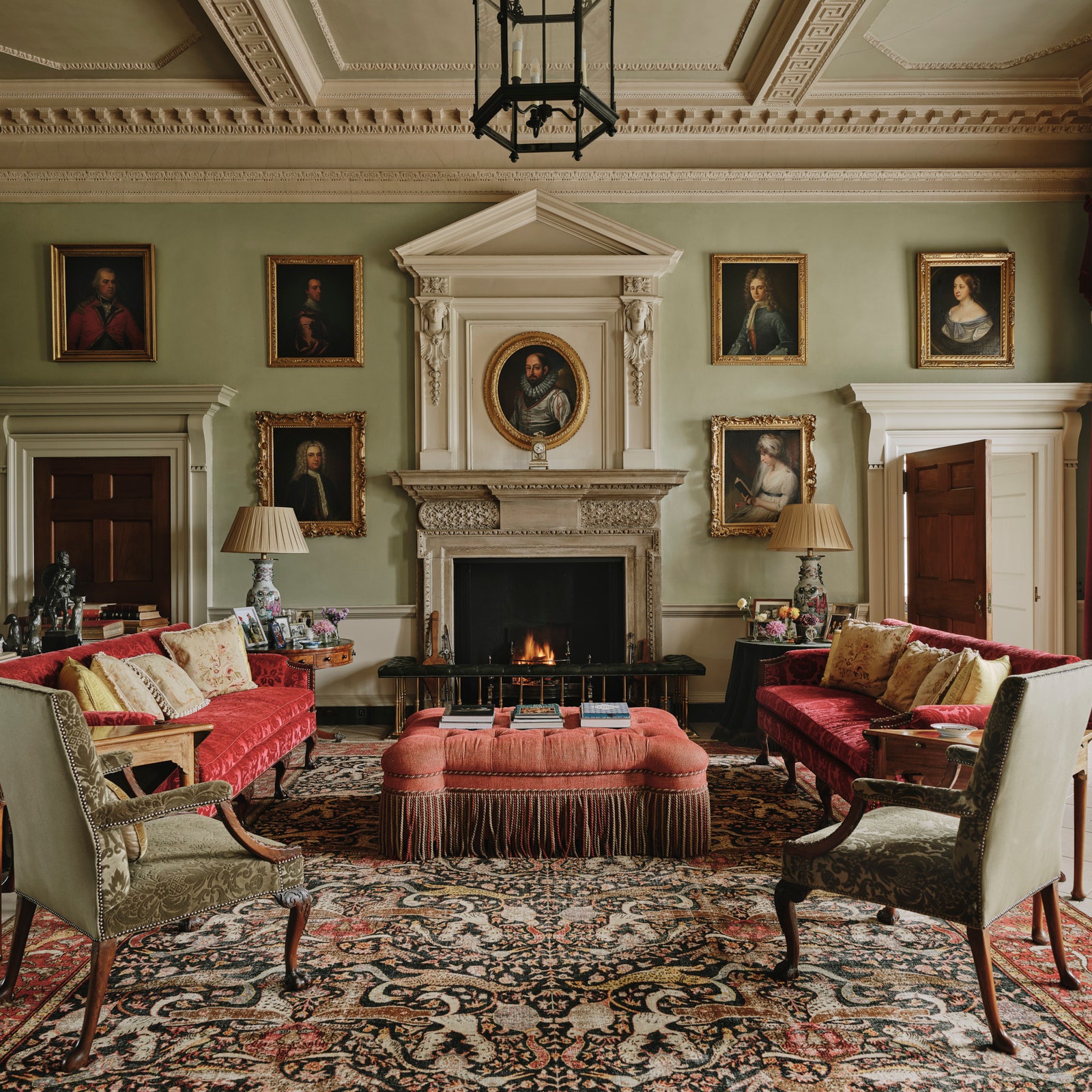 Inside Radbourne Hall, one of the last remaining John Fowler interiors